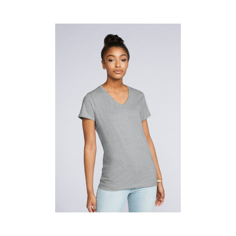 GIL4100V - PREMIUM COTTON®NŐI V-NYAKÚ PÓLÓ - Gildan