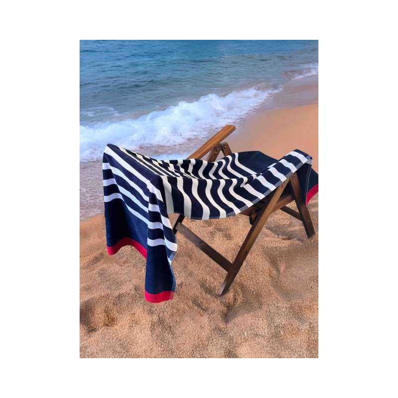 OLIMA „SAILOR” BEACH VELOUR TOWEL OLV4050 - OLIMA „SAILOR” BEACH VELOUR TOWEL - Olima